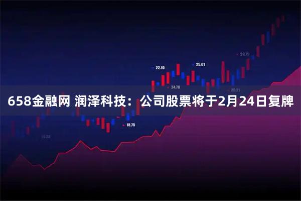 658金融网 润泽科技：公司股票将于2月24日复牌